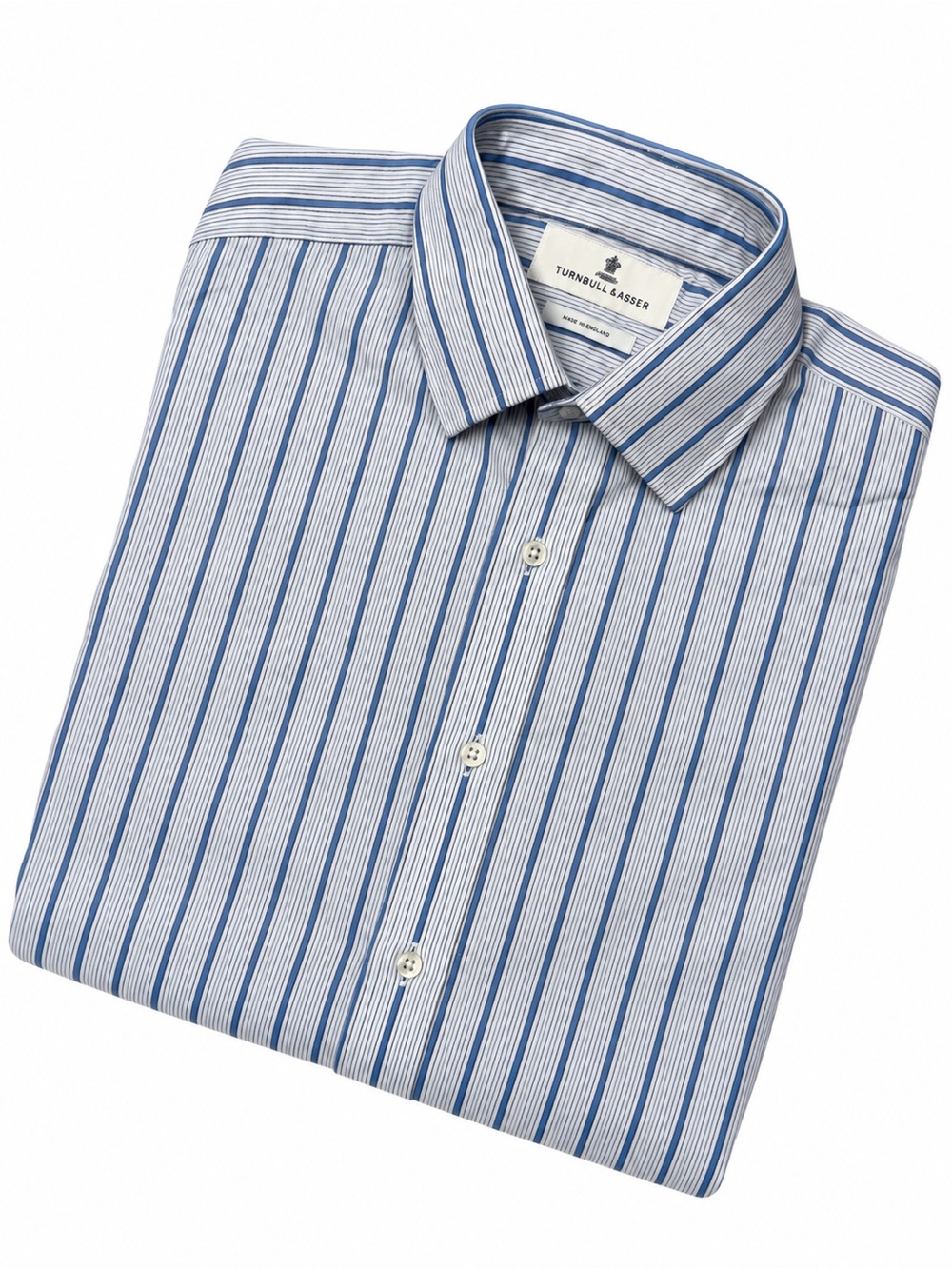 Turnbull & Asser Regular Fit Shirt Mens Striped Button Up England Made 16.5 42